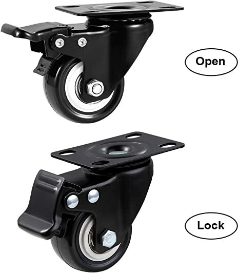 black locking caster wheels